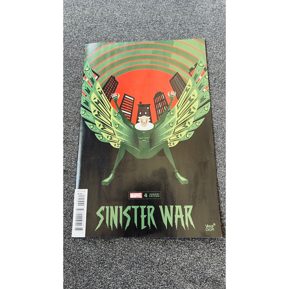 Marvel Sinister War 4 Comic Green Vulture Variant Edition Jeffrey Veregge